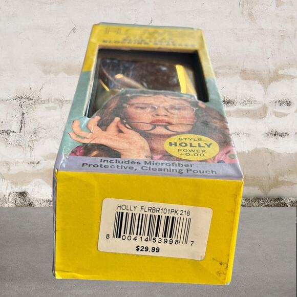 Flower NWT Eyewear Blue Light Blocking Glasses Holly Power 0+ - Picture 5 of 6